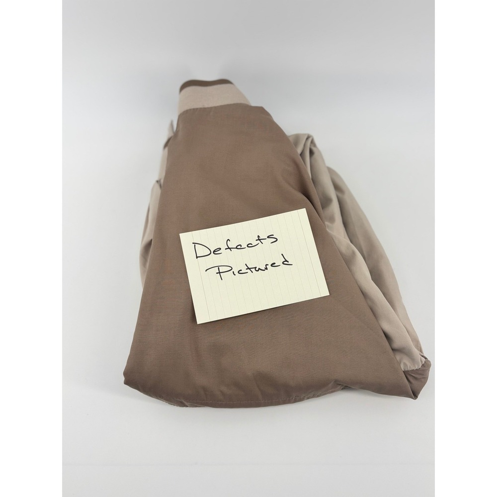 Members Only Vintage Reversible Racer Jacket Tan Brown Mens 38 Bomber 28593 - Picture 9 of 10